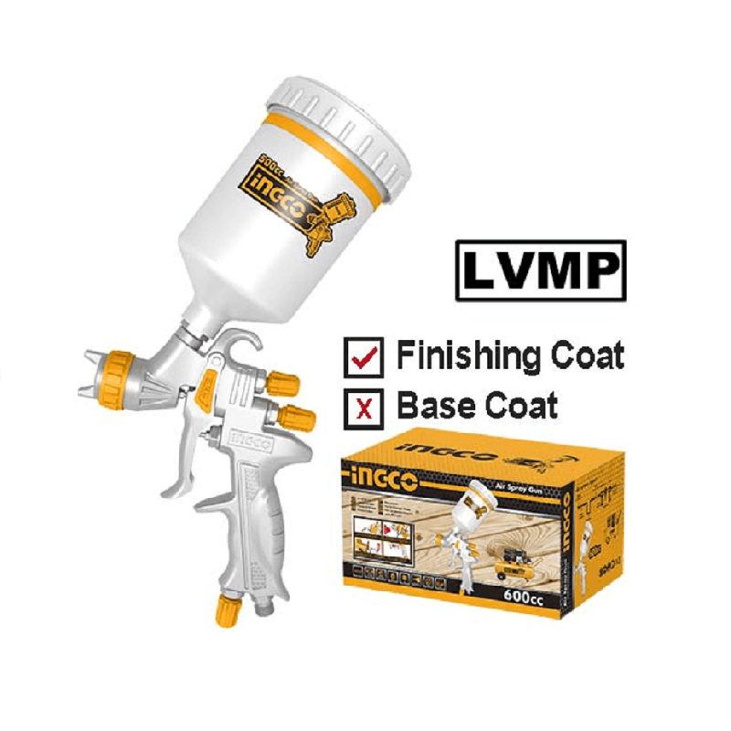 Ingco Air Spray Gun 600cc ASG1065 - Image 2