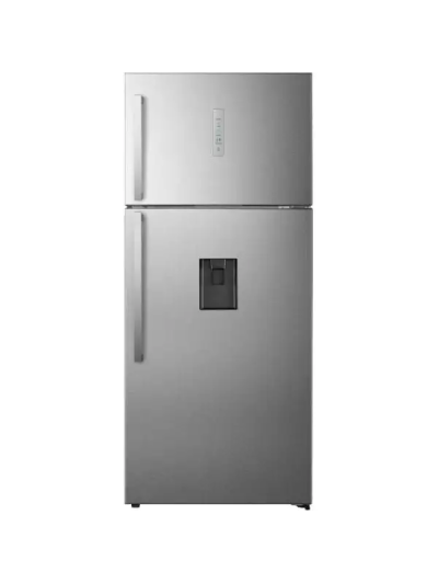 Hisense Refrigerator 548L Top Freezer Defrost Cooling, Recessed Handle, Adjustable Level Feet, Inox Water Dispenser H730TS-WD