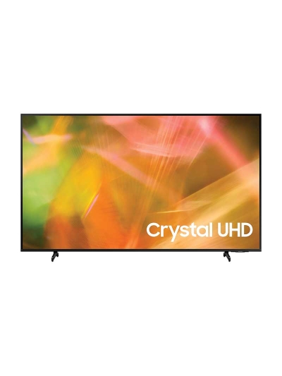 Samsung 55" LED 4K Crystal UHD Smart TV, Air Slim Design, Motion Xcelerator, HDR, Q-Symphony, PC on TV 55AU8000