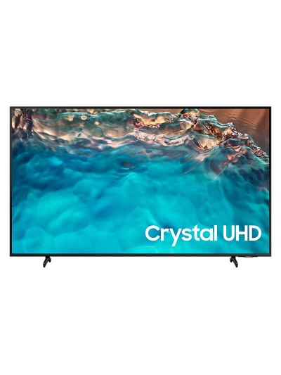 Samsung 85" LED 4K Crystal UHD Smart TV with Air Slim Design, Smart Hub, HDR, Motion Xcelerator, OTS Lite, Solarcell Remote 85BU8000