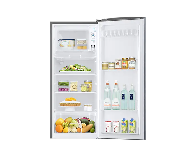 Samsung Refrigerator 176L Single Door, Direct Cool, Anti Fungal Gasket, Metal Graphite RR18T1001SA