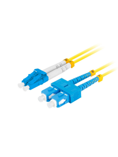 Fiber Optic Patch cords LC/UPC-SC/UPC Single Mode Duplex 3 Meters G657A1-LSZH