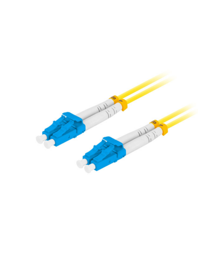 Fiber Optic Patch Cord LC/UPC-LC/UPC Single Mode Duplex 2 Meters G657A1-LSZH