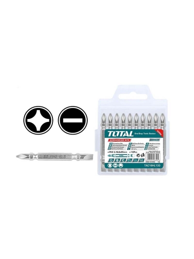 Total Screwdriver Bit Set 10pcs TAC16HL133