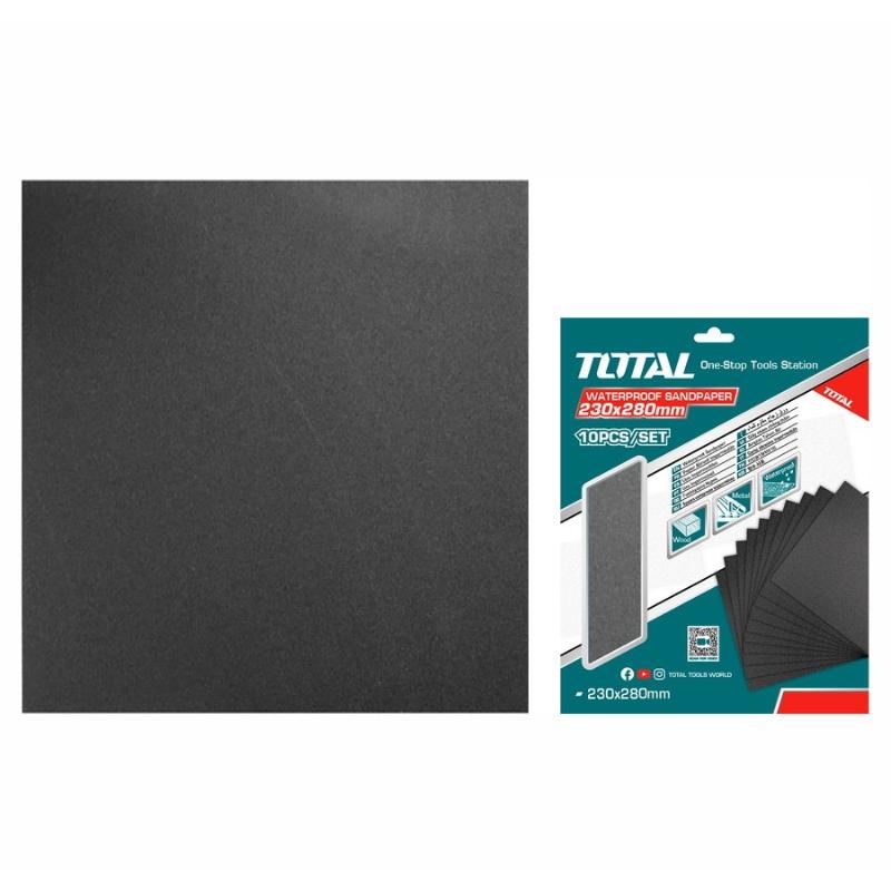 Total Waterproof Sand Paper for Sanding Wood, Wall, Paint, Plastic, Stone, Metal, and Glass 230 x 280mm P240 TAC7724001 - Image 2