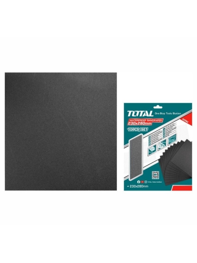 Total Waterproof Sand Paper for Sanding Wood, Wall, Paint, Plastic, Stone, Metal, and Glass 230 x 280mm P360 TAC7736001