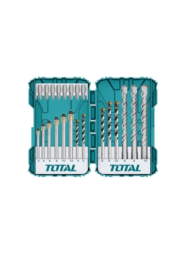 Total Drill Bits & Screwdriver Bits Set Pack of 22 TACSDL12201