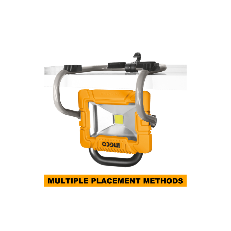 Ingco Cordless Portable LED Work Lamp 20W with High & Low Lumen Setting CWLI2025 - Image 4