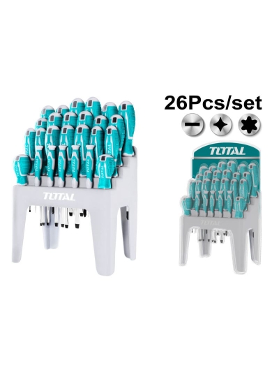 Total Screw Driver 26pcs Set THT250626