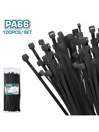 Total Cable Ties 800 x 9mm Black THTCTB80090 (100pcs Set)