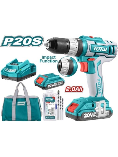 Total Impact Drill Machine Cordless Li-Ion 20V TIDLI2002