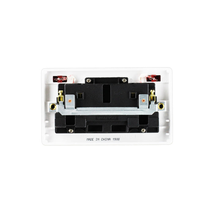 Tronic Twin Switch Socket with Neon Standard - Image 3