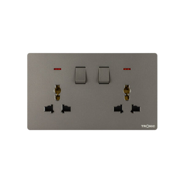 Tronic Universal Switch Socket Twin - Image 3