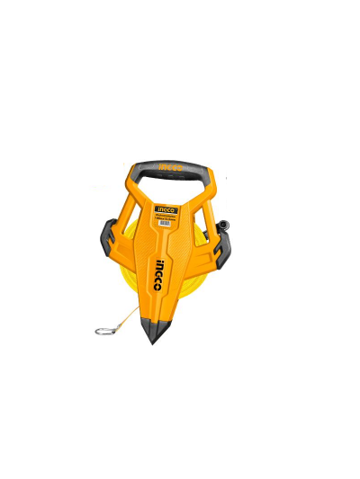 Ingco Fibreglass Measuring Tape 100mx12.5mm with 3:1 Gear Ratio, Metric & Inch HMFT83100