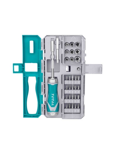 Total Ratchet Screw Driver 33pcs Set TACSD30336