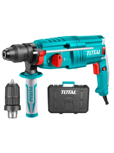 Total Rotary Hammer Drill Machine 800W SDS Plus with Keyless Chuck TH308268-2