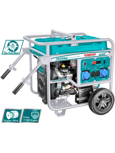 Total Petrol Generator 12kW Electric Start TP1150006