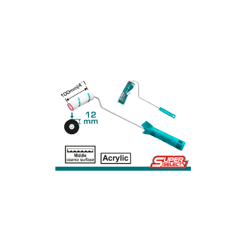 Total Paint Roller Brush Inner Wall 100mm THT85046 - Image 3