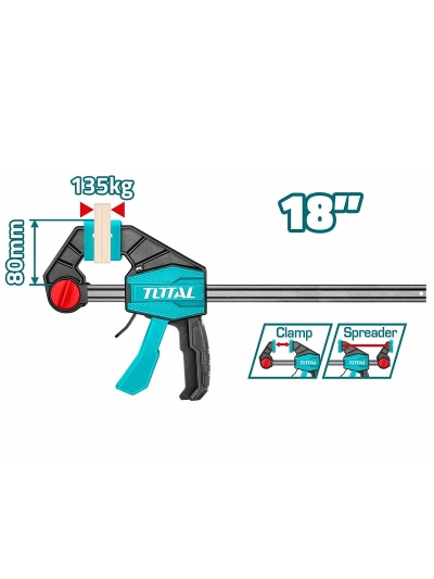 Total Quick Bar/F Clamp 80 x 450mm THT1346801