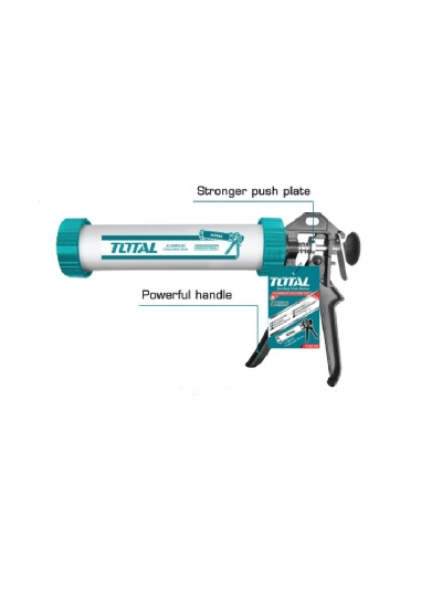 Total Aluminium Silicon Gun Caulking Gun 15" THT20115