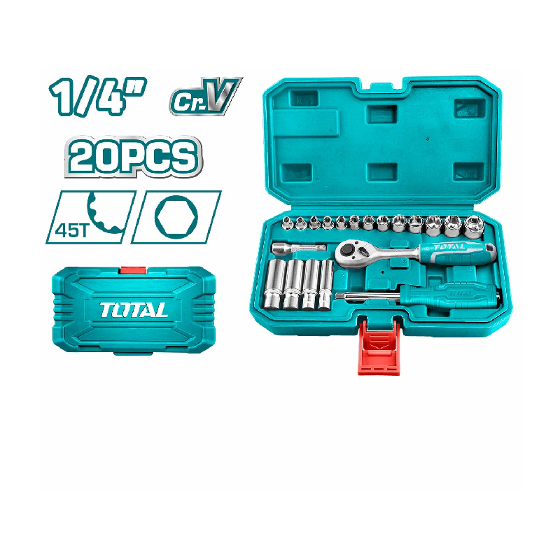 Total Socket Set 20pcs THT141201 - Image 3