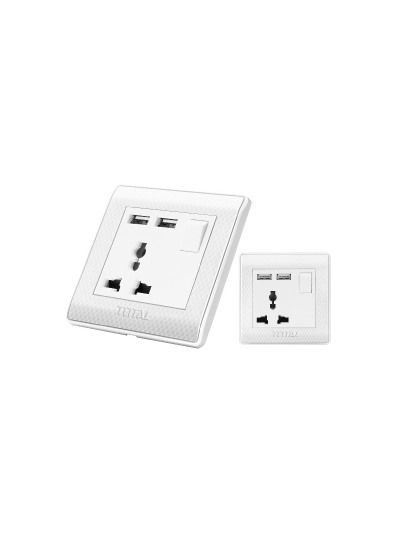 Total Socket Universal with USB Outlet THESST1116AUS