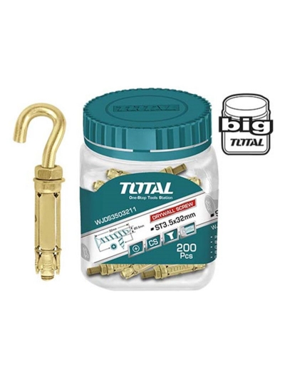 Total Raw Bolt Anchor With Hook M8 8pcs WJHA0809531