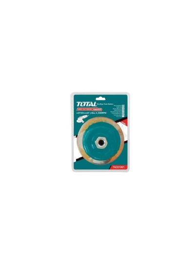 Total Wire Cup Brush with Nut 150mm Soft Golden TAC31061