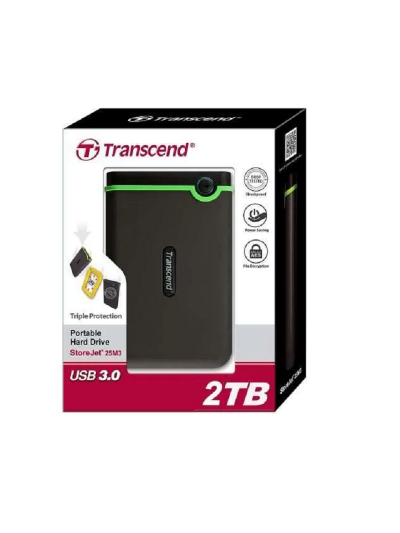 Transcend USB External Hard Drive 2TB 2.5" M3S TS2TSJ25M3S