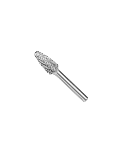 Total Drill Bit Tungsten Carbide Rotary Burrs for Shaping, Grinding, The Removal of Sharp Edges, and Excess Material, Shank 6mm Head 8mm TAKC1005