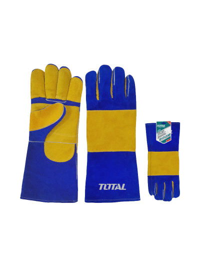 Total Welding Leather Gloves 16", Heat Resistant, Can Prevent Sparks from Splashing TSP15216