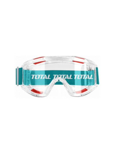 Total Safety Goggles Clear with Unique Air Hole Design, 180° View TSP309