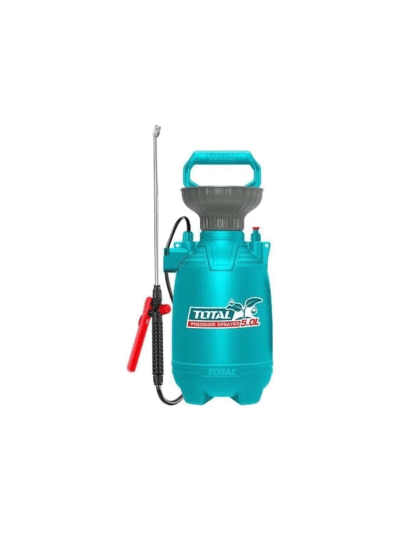 Total Pressure Sprayer 5L 2.5 Bar with Stainless Lance, Plastic Nozzle, Safety Pressure Release Valve, Handy Carry Strap THSPP30502