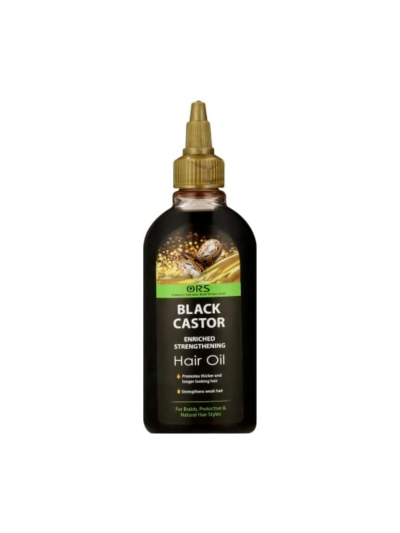 Ors Black Castor Hair Oil Enriched Strengthening, keeps the Scalp Moistured, Promotes Thicker and Longer Hair, Strengthens Weak Hair 100ml ORSBCHO100