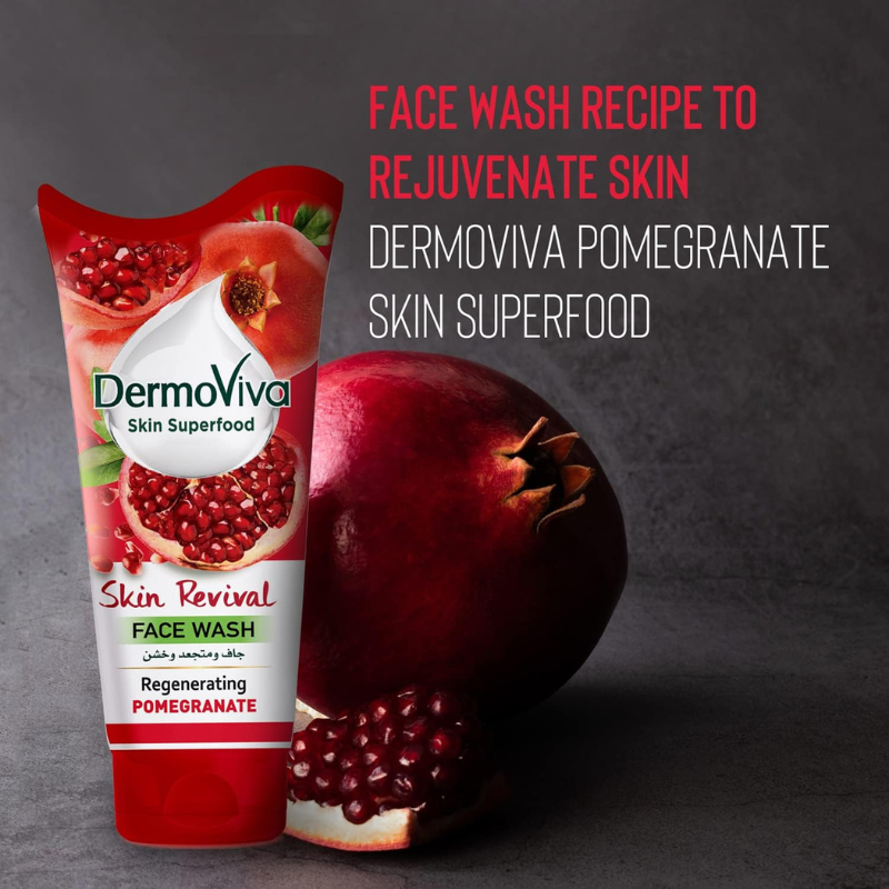 Dermoviva Face Wash Skin Revival Pomegranate 150ml - Image 2