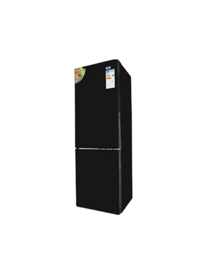 Boss Refrigerator Double Door 301L No Frost Black, BS-301 NF