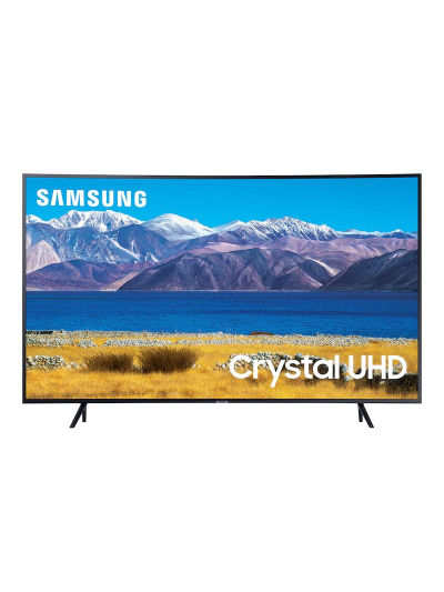Samsung 65" LED 4K Crystal UHD Smart TV, Air Slim Design, Curved Screen, Ambient Mode, HDR, Game Enhancer, Smart Hub & One Remote Control 65TU8300