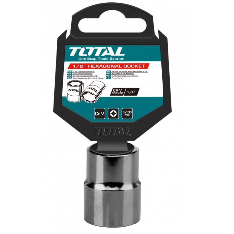 Total Socket Spanner Hexagonal ½” 10mm THTST12101 - Image 4