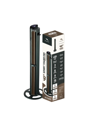 Dolphin Smart Tower Fan 40'' 75W LED Touch Screen Remote Control 3 Fan Modes ME-TF4075-R