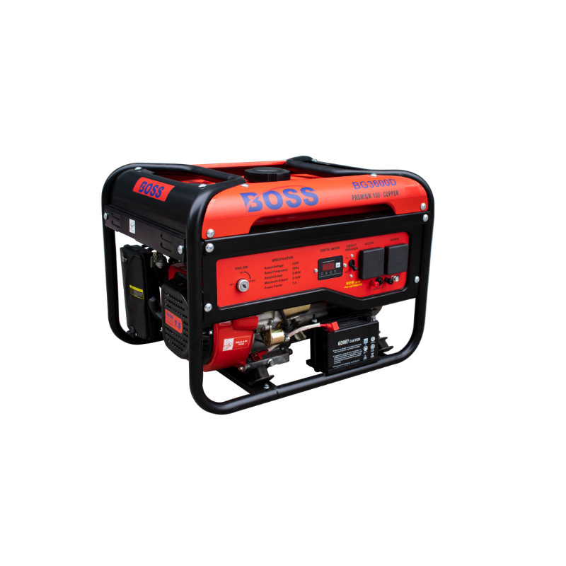 Boss Petrol Generator with Key BG 3600D - Image 2
