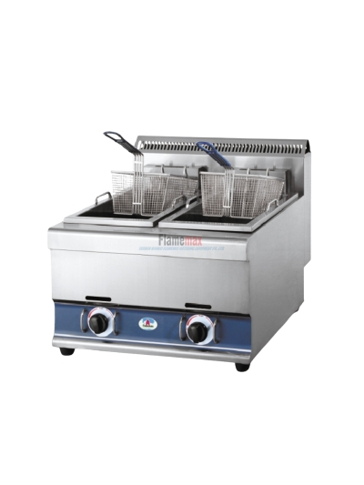 Commercial 2-Tank 2-Basket Gas Fryer 12.5L HGF-772