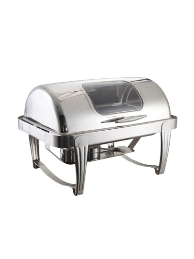 Commercial Chafing Dish With Glass Window Double 36117QT