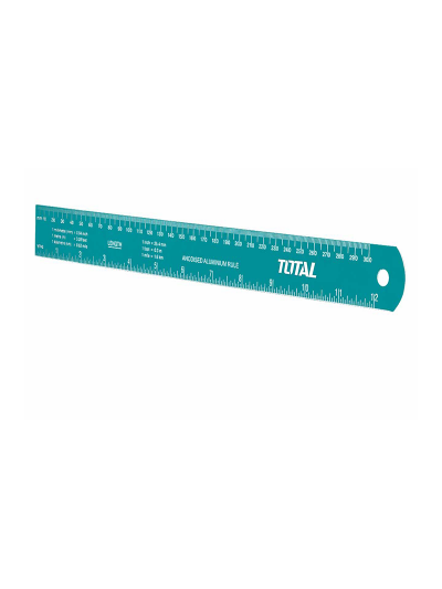 Total Ruler 30cm Aluminum TMT633002