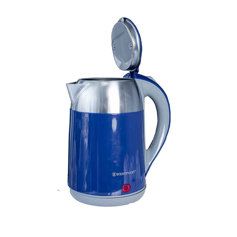 Westpoint Kettle 2L 2200W Stainless Steel Water Level Indicator Auto Switch Off 360 Rotative Base Card Storage Indicator Light WKTS-201822.IR - Image 2