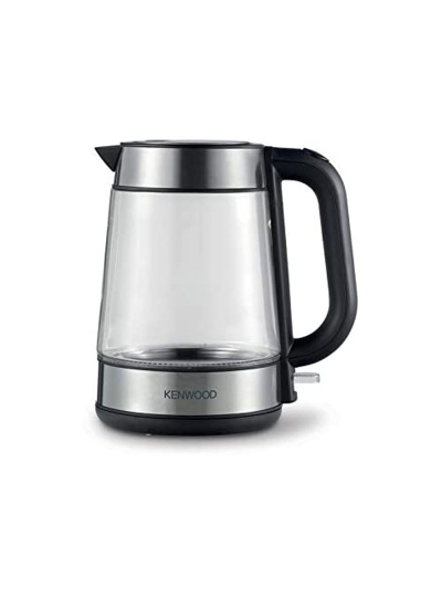 Kenwood Glass Kettle 1.7L Cordless Electric Kettle 2200W with Auto Shut-Off & Removable Mesh Filter ZJG08.000CL