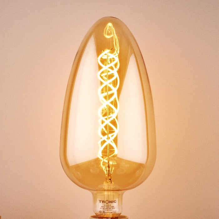 Tronic Glass Egg Shaped Vintage Bulb 8W E27 (Screw Type) - Image 4