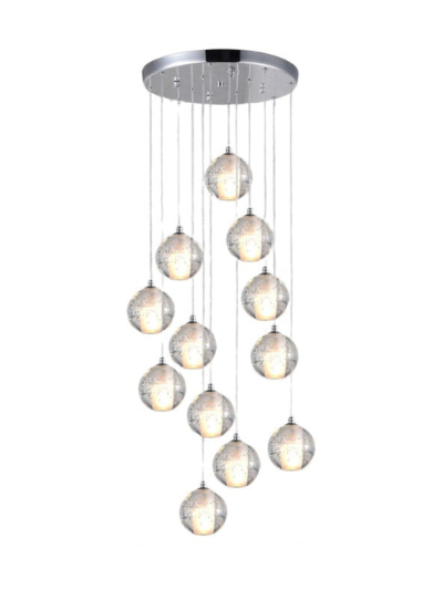 Tronic G9 Pendant Lamp WH 2024-G912-08-CH