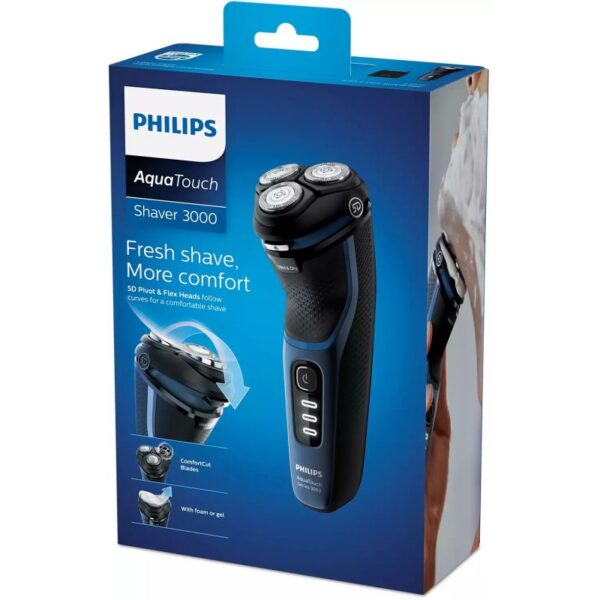 Philips Rechargeable Aqua Touch Shaver Wet or Dry S3232 - Image 6