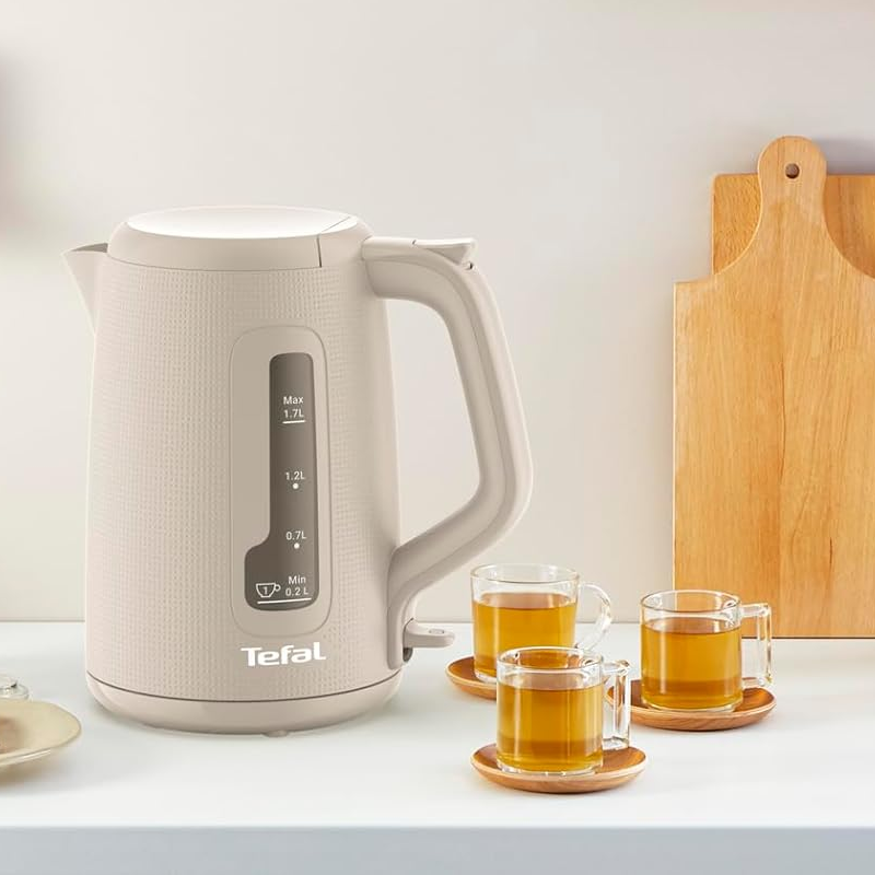 Tefal Morning Cordless Kettle 1.7L 2400W with Removable Washable Filter 360° Rotational Base One-Cup Indicator White KO2M0B27 - Image 3