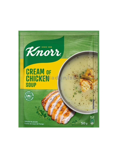 Knorr Packet Soup 50gm Cream of Chicken Pack of 10